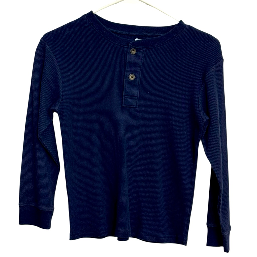 Garanimals Dark Blue Long Sleeve Henley Tee
